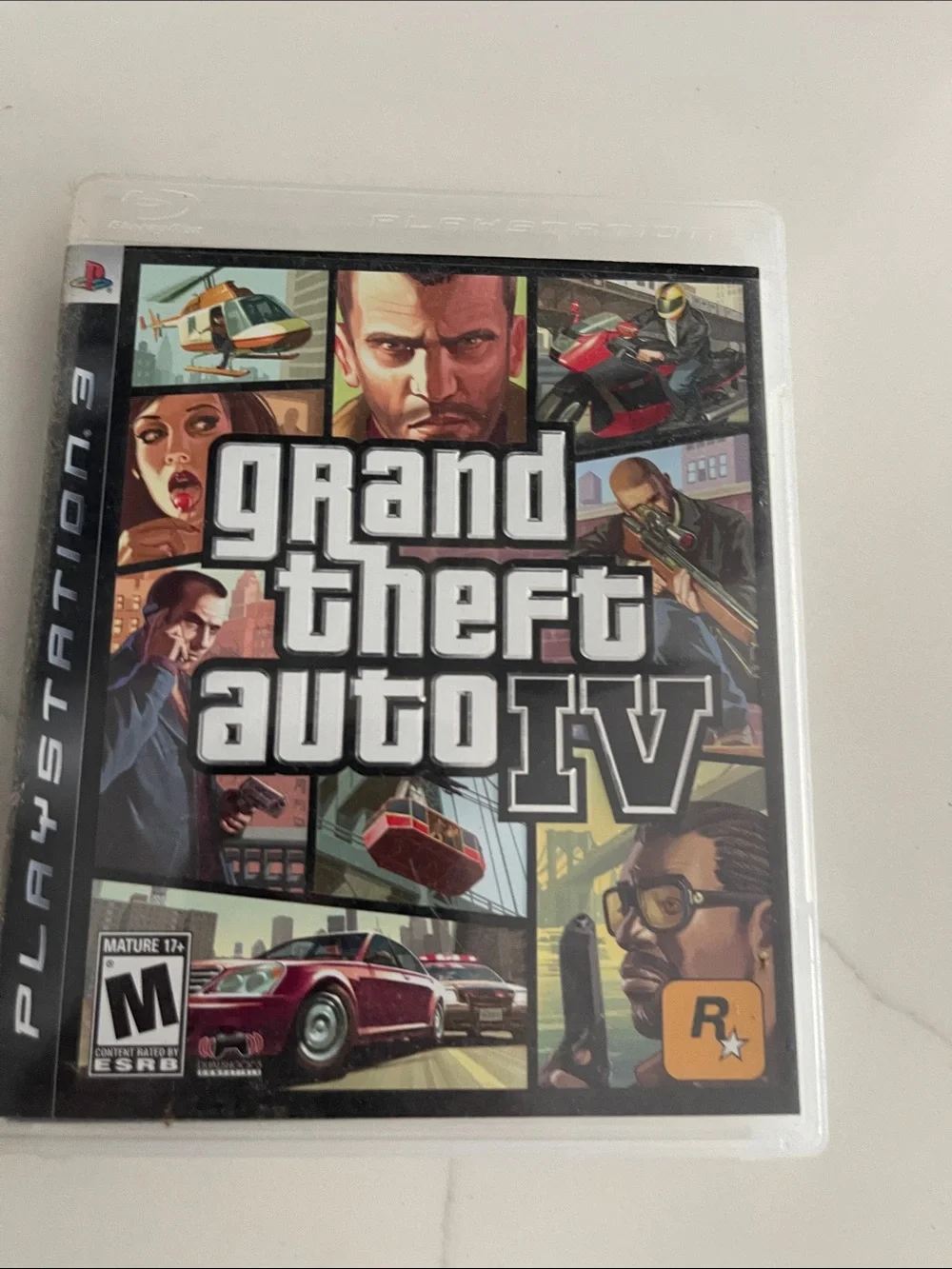 Sony Grand Theft Auto IV PS3 Game - Black & White with Multicolor Artwork